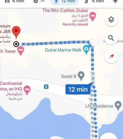 Studio Apartment Marina Dubai And Sea View At 10Mn From Jbr Beach & Metro Deluxe Studio Apt For 4Ppl Late Check-In & Late Check-Out Exterior photo